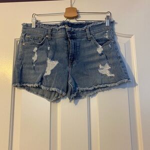 7 for all mankind jean shorts